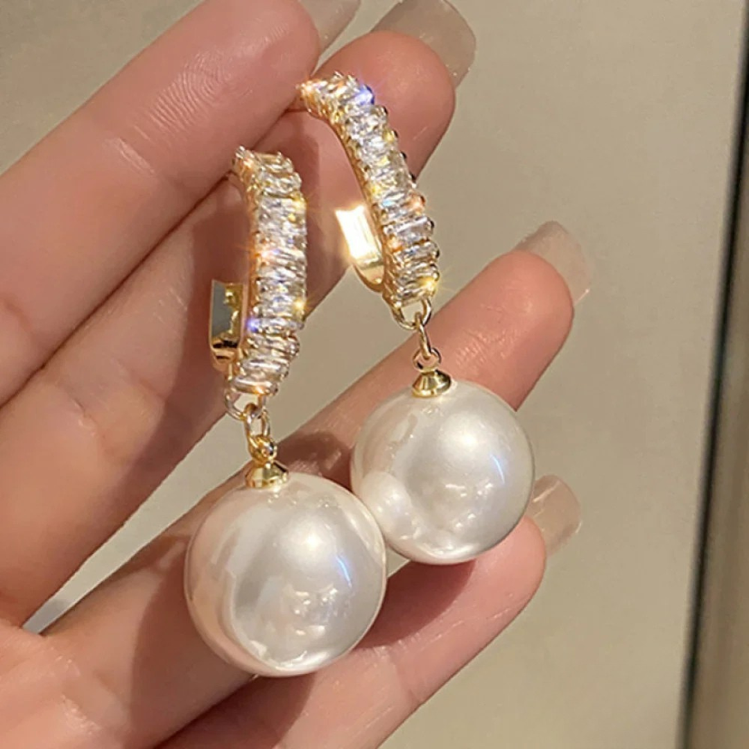 Orecchini Chic con Perla e Zirconia