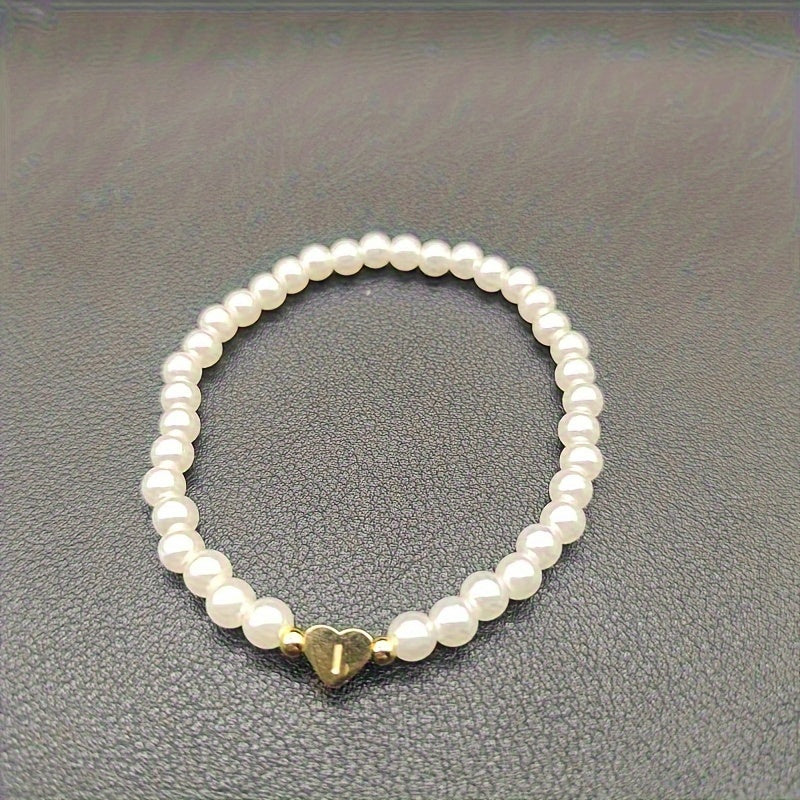 Bracciale Chic con Iniziale a Cuore (A–Z)