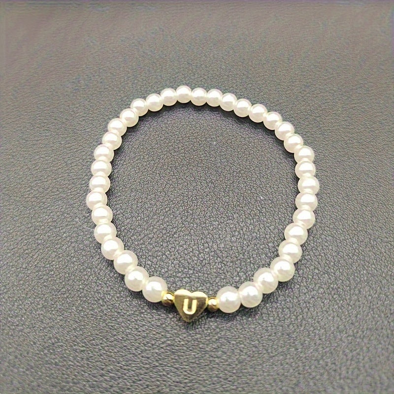 Bracciale Chic con Iniziale a Cuore (A–Z)