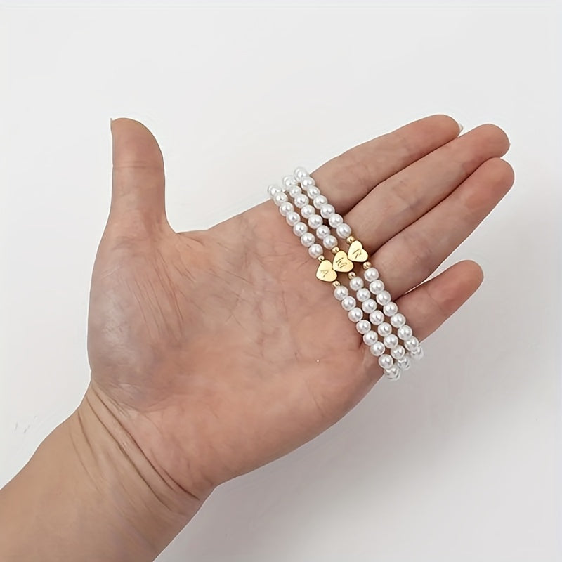 Bracciale Chic con Iniziale a Cuore (A–Z)