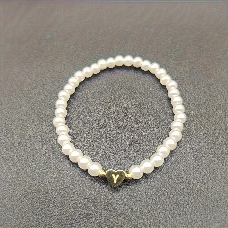 Bracciale Chic con Iniziale a Cuore (A–Z)