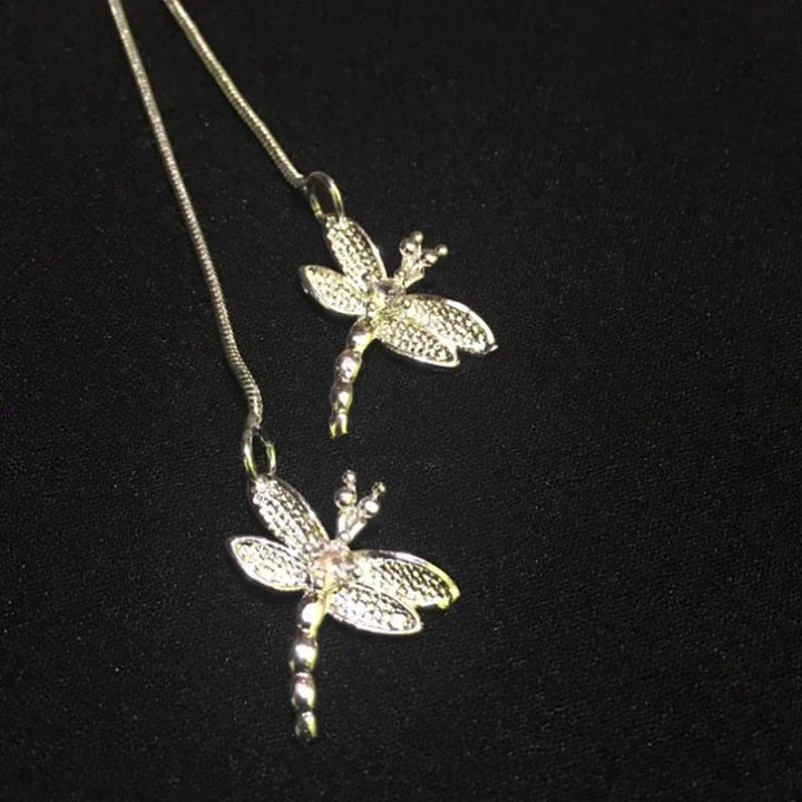 Collana con Ciondolo a Libellula in Argento Sterling