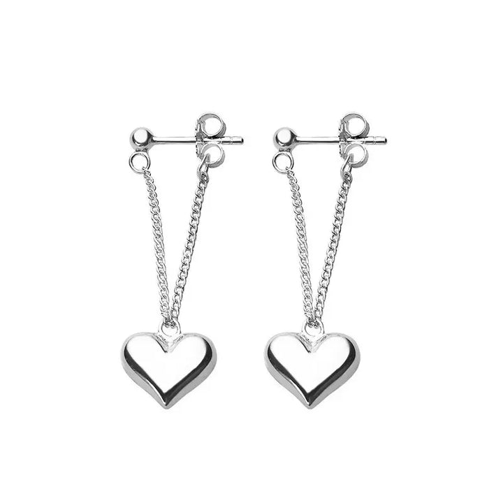 Orecchini a Cerchio Antichi a Cuore Geometrico