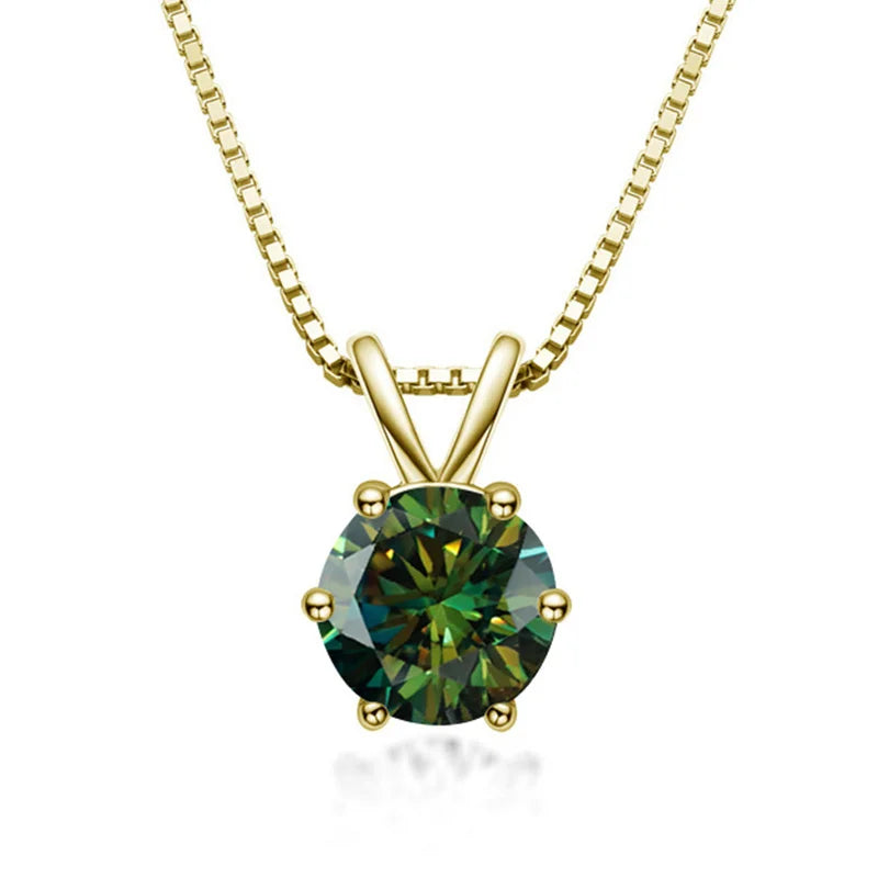 Collana Solitario Elegante con Moissanite