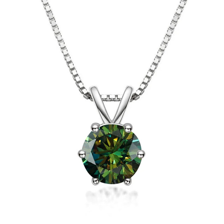 Collana Solitario Elegante con Moissanite