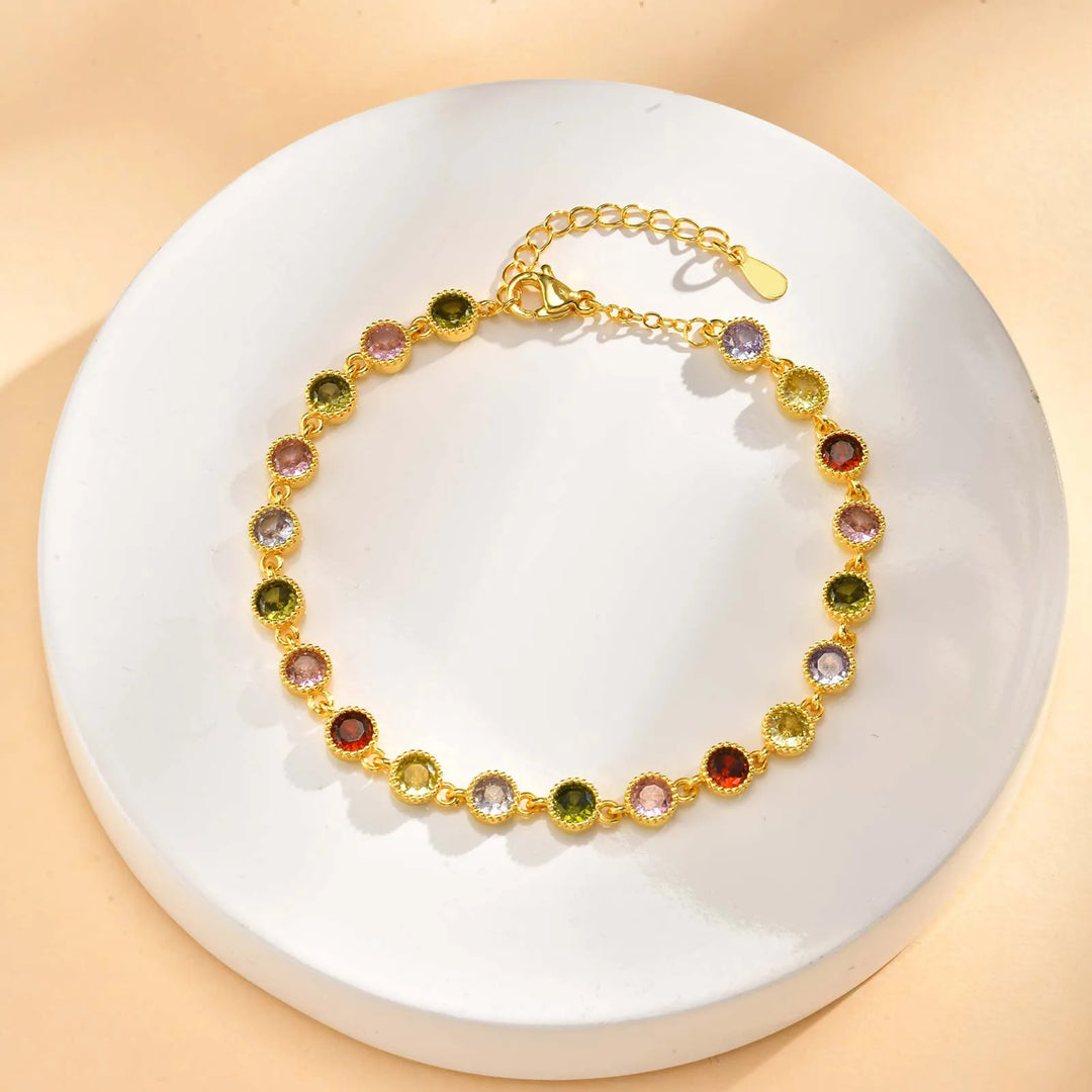 Bracciale Charm Arcobaleno Luminoso