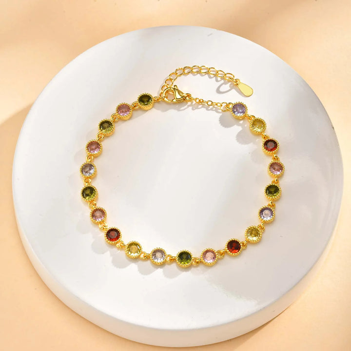Bracciale Charm Arcobaleno Luminoso