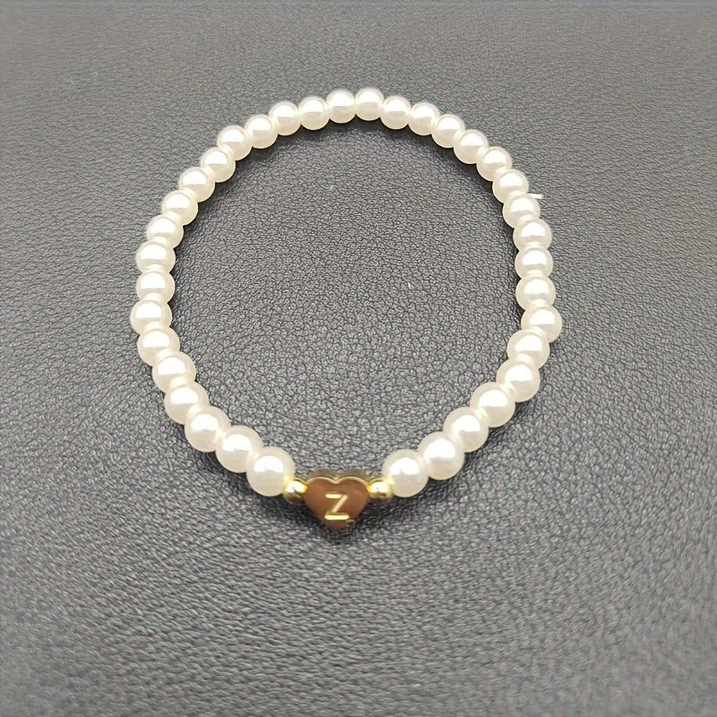 Bracciale Chic con Iniziale a Cuore (A–Z)
