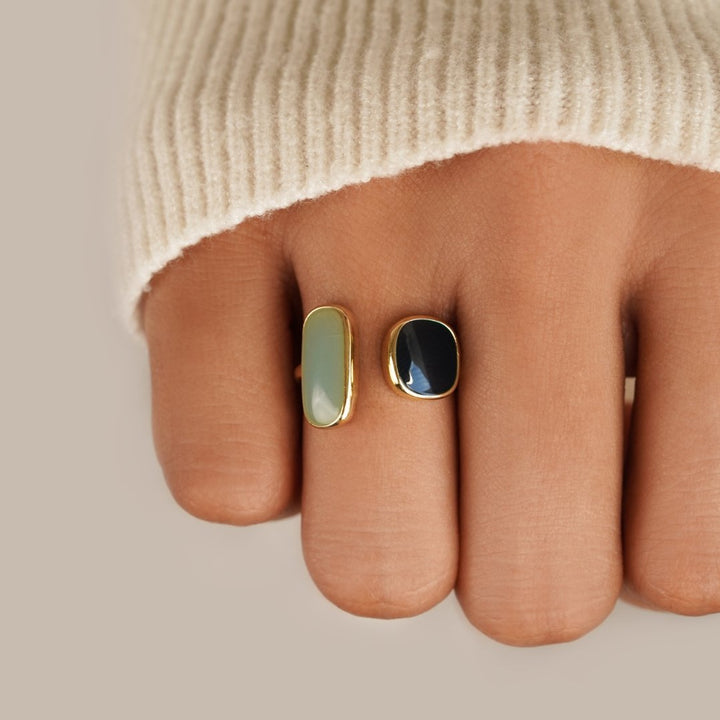 Anello Abbraccio Acquamarina