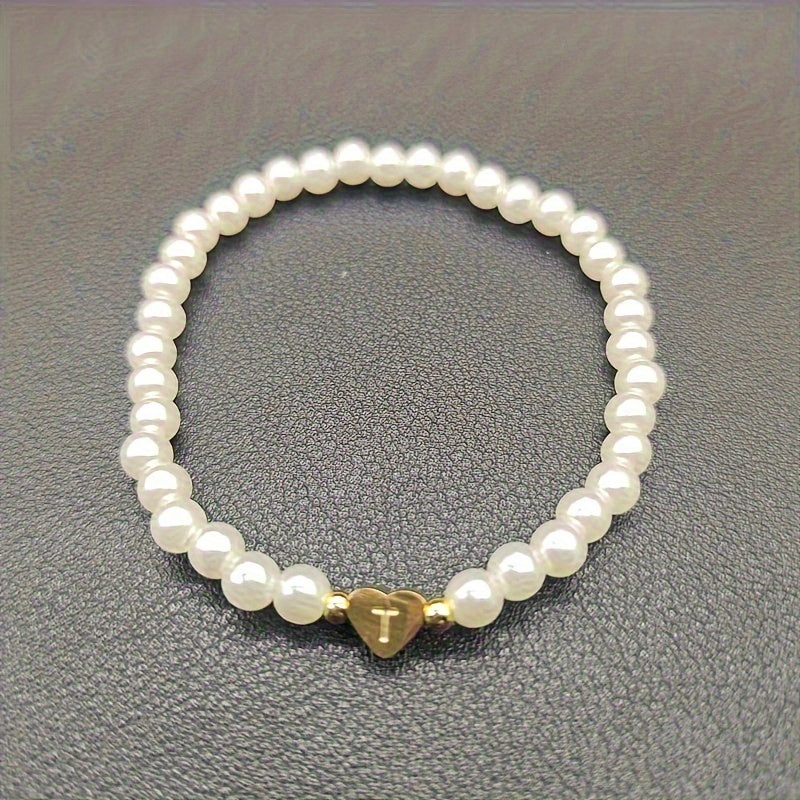 Bracciale Chic con Iniziale a Cuore (A–Z)