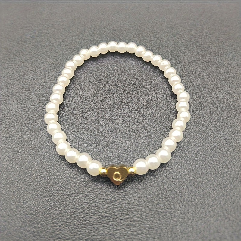 Bracciale Chic con Iniziale a Cuore (A–Z)