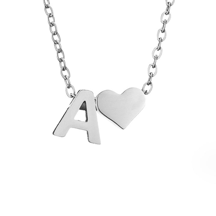 Collana Iniziale Senza Tempo con Ciondolo a Cuore