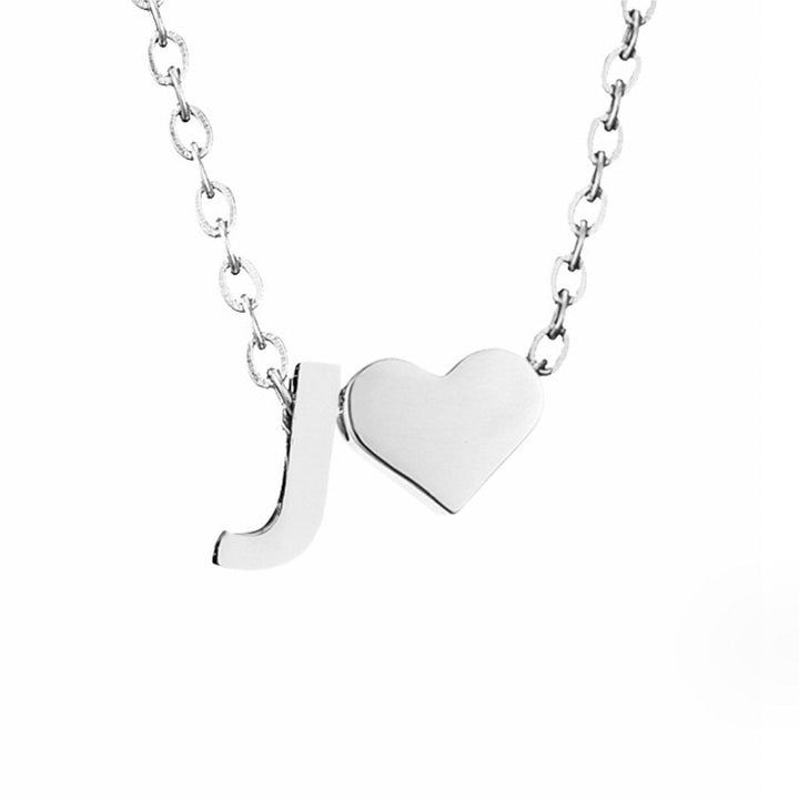 Collana Iniziale Senza Tempo con Ciondolo a Cuore