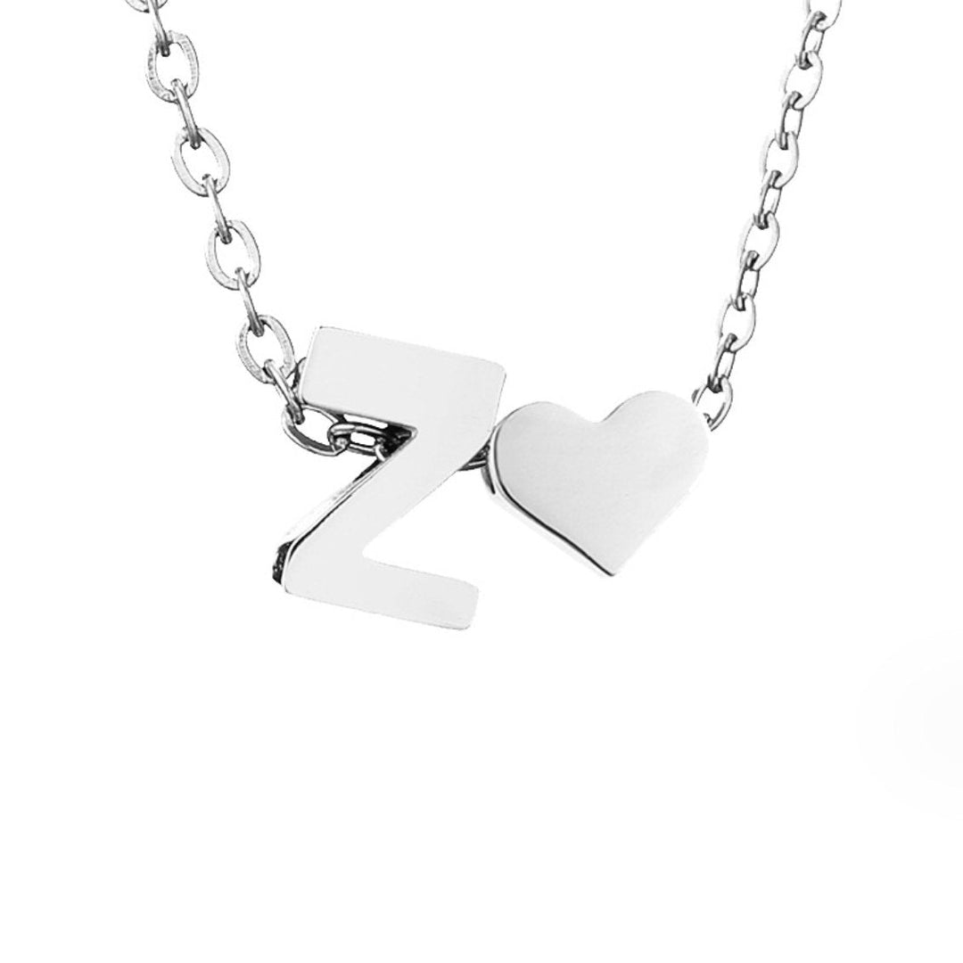 Collana Iniziale Senza Tempo con Ciondolo a Cuore