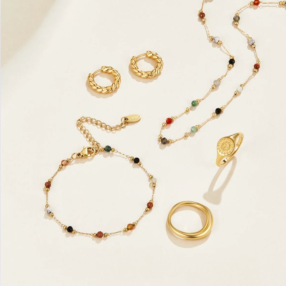 Collana Minimal con Pietra